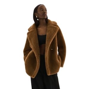 LaMarque Sophie Sherpa Jacket Teddy Brown Women's Medium